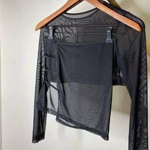 Adorable mesh two piece set